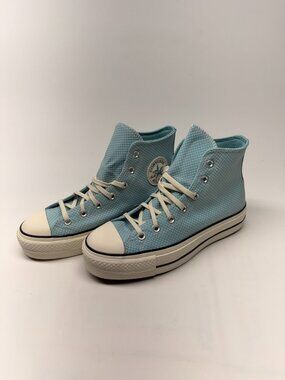 Converse Women's Chuck Taylor All Star Lift Checkered Infinity pool Blue Sz 9